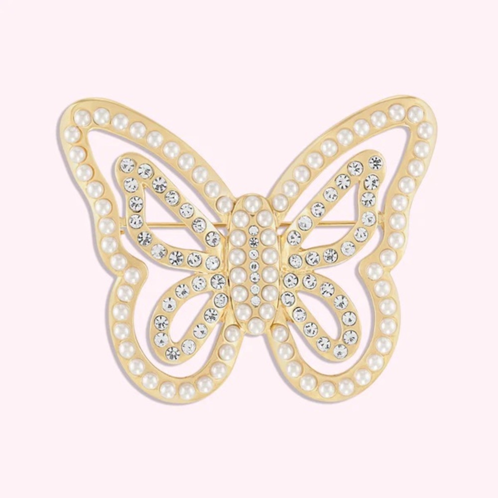 Stoney Clover Lane Butterfly Brooch